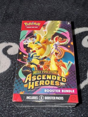 Pokemon TCG Mega Evolution Ascended Heroes Booster Bundle NEW/SEALED C