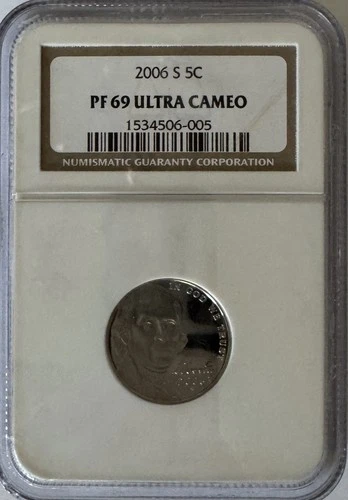 2006 S 5c Jefferson Nickel NGC PF69 Ultra Cameo