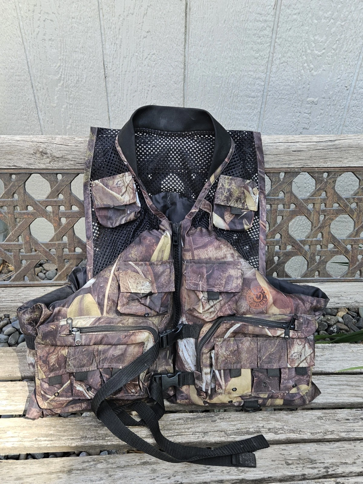 Master Sportsman Adult 2X 3X Large Unisex Camo Fishouflage Fishing Life Vest
