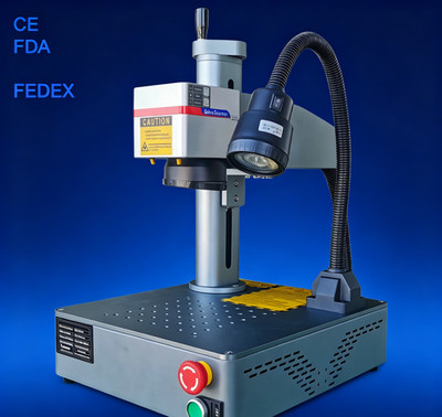 US Stock 50W Max Fiber Laser Marking Machine Gold Silver Ring Jewelry Metal FDA