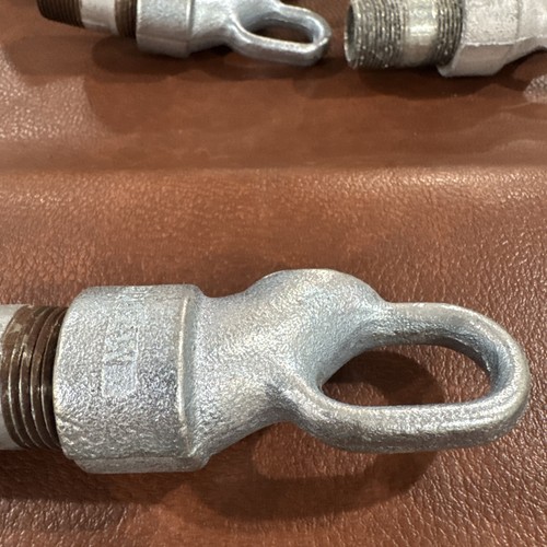 Box of 5 Appleton FHLM-75, 3/4" Mall Male Hub, Iron, Conduit Fixture Hanger Loop - Picture 7 of 9