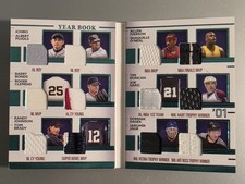 2023 Leaf History Book Sports Edition Ch. 1 Game Used 2001 Yearbook TomBrady 4/5