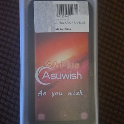 Asuwish Black Phone Case Cover for Samsung Galaxy S9 Plus MPN SFJQR-US