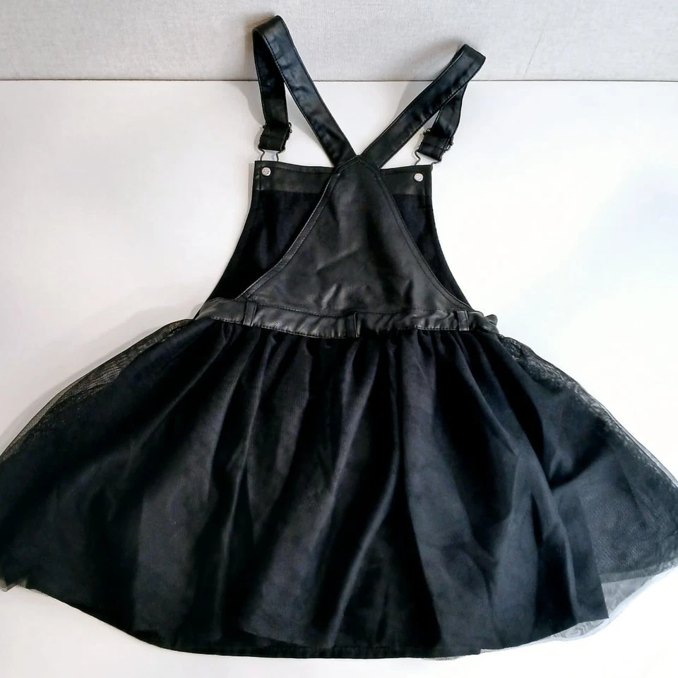 Vestido Mayoral Niñas Edad 7/122cm Negro Mono Tul con Corazones Bordados Foto 2 de 4