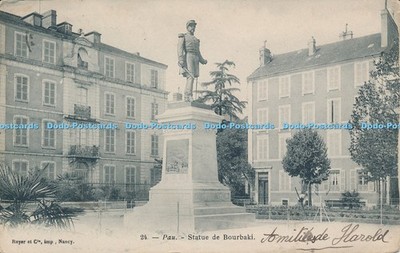 R046412 Pau Statue de Bourbaki Royer