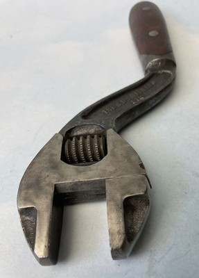 H D SMITH & Co PERFECT HANDLE S Adjustable WRENCH 8'' Mechanic USA Shop Tool RARE
