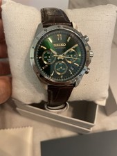 SEIKO Spirit SBTR017 Green Chronograph Quartz...
