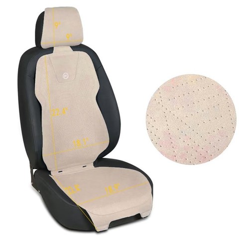 Leather Car Seat Protector, Soft and Breathable Front Premium Seat Covers for... - Picture 6 of 7