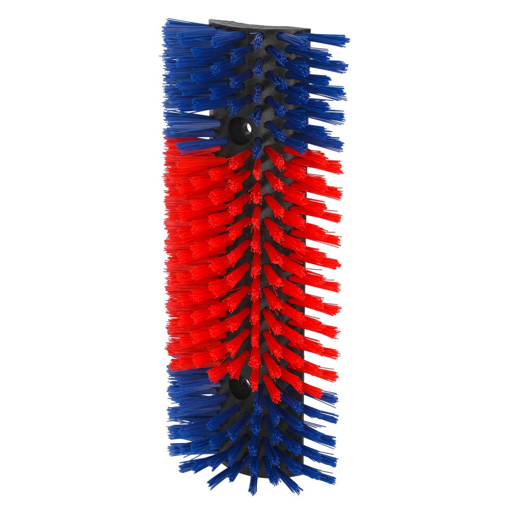 Kerbl 293100 Halbrunde Kratzbürste für Vierbeiner im Stall, 22x50 cm, Rot-Blau - Bild 4