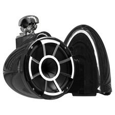 Wet Sounds REV 10 Swivel Clamp Tower Speakers - Black Pair 