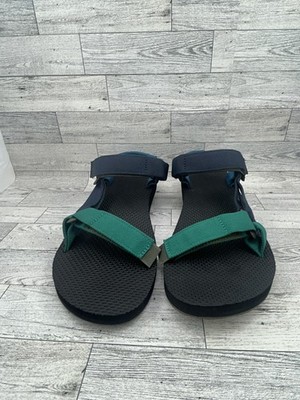 Teva Sandals Mens Size 11 Black Green Strap Outdoor Water Sport Hiking Shoes