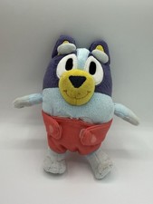 Bluey  Friends BABY BLUEY 8  Plush Blue Dog Red Diaper 2018 Moose Toys Used