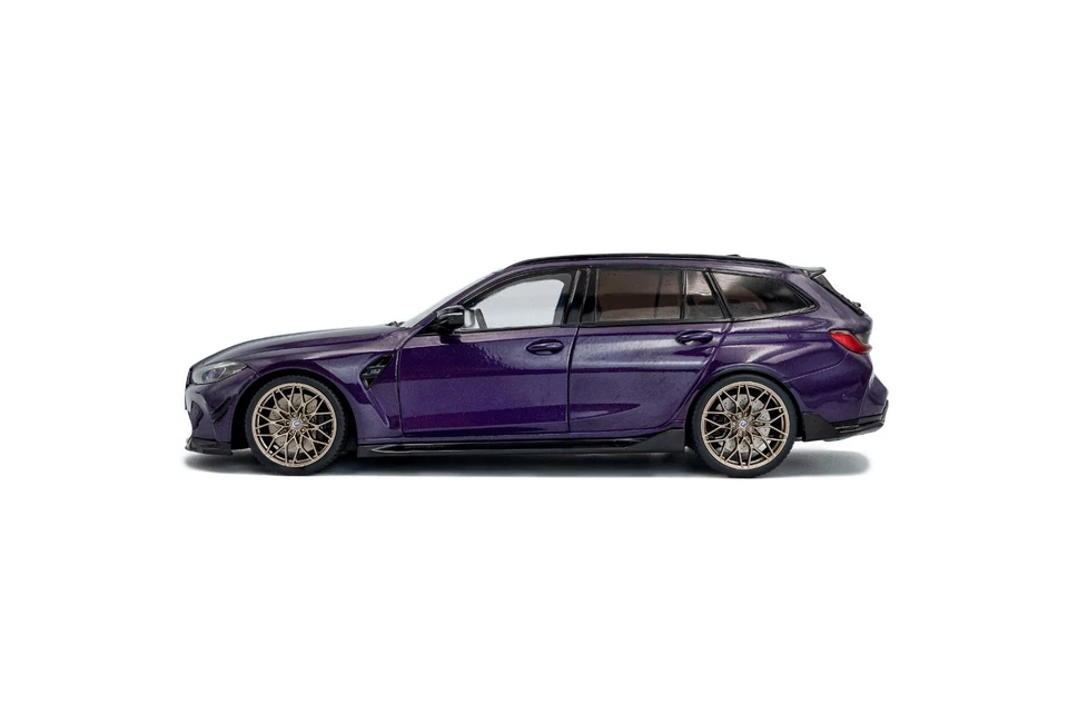 BMW M3 Touring with Performance Parts Twilight Purple Metal.Solido Die Cast 1/18 - Immagine 3 di 4