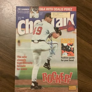 Bobby Cox, john SCHUERHOLZ,& More  Signed Magazine Chop Talk Atlanta Braves