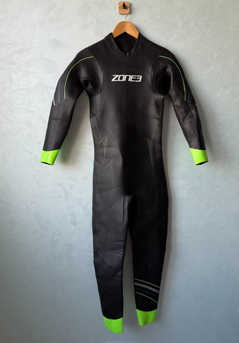 ZONE3 Azure Men's Triathlon Wetsuit Open Water Swim Black Green Size M