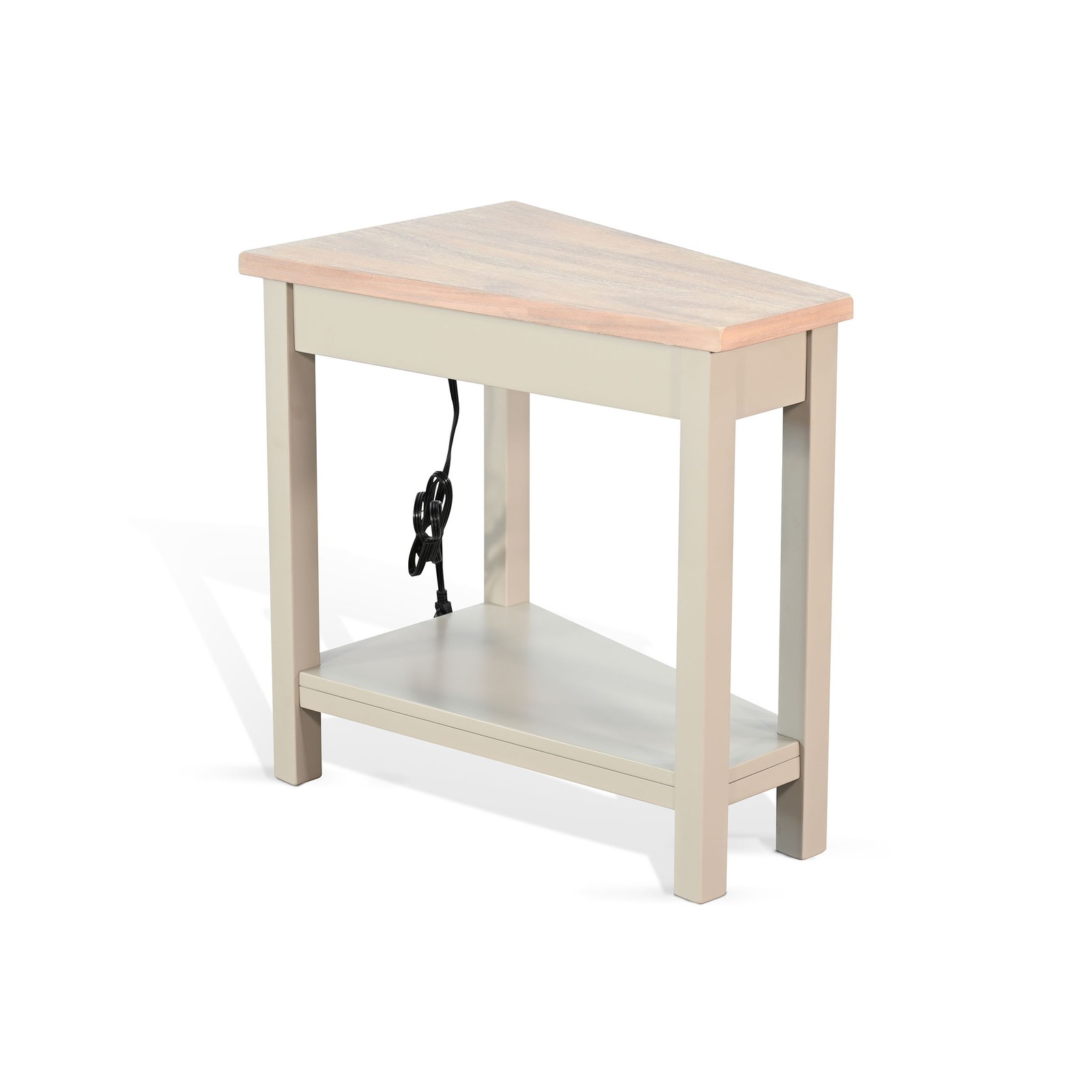 Sunny Designs Chair Side Table with Power Strip