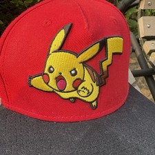 Pok mon Pikachu Nintendo Embroidered Snapback Baseball Cap/Hat. 2016 Adjustable.