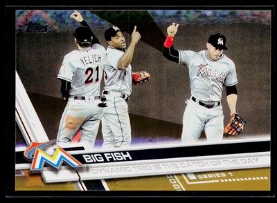 Big Fish 2017 Topps #276 Gold #/2017 Miami Marlins