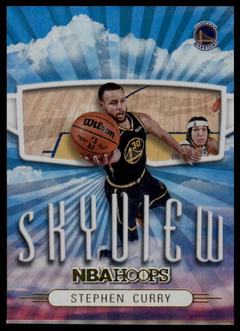 Stephen Curry 2022-23 Hoops #4 Skyview Holo Golden State Warriors