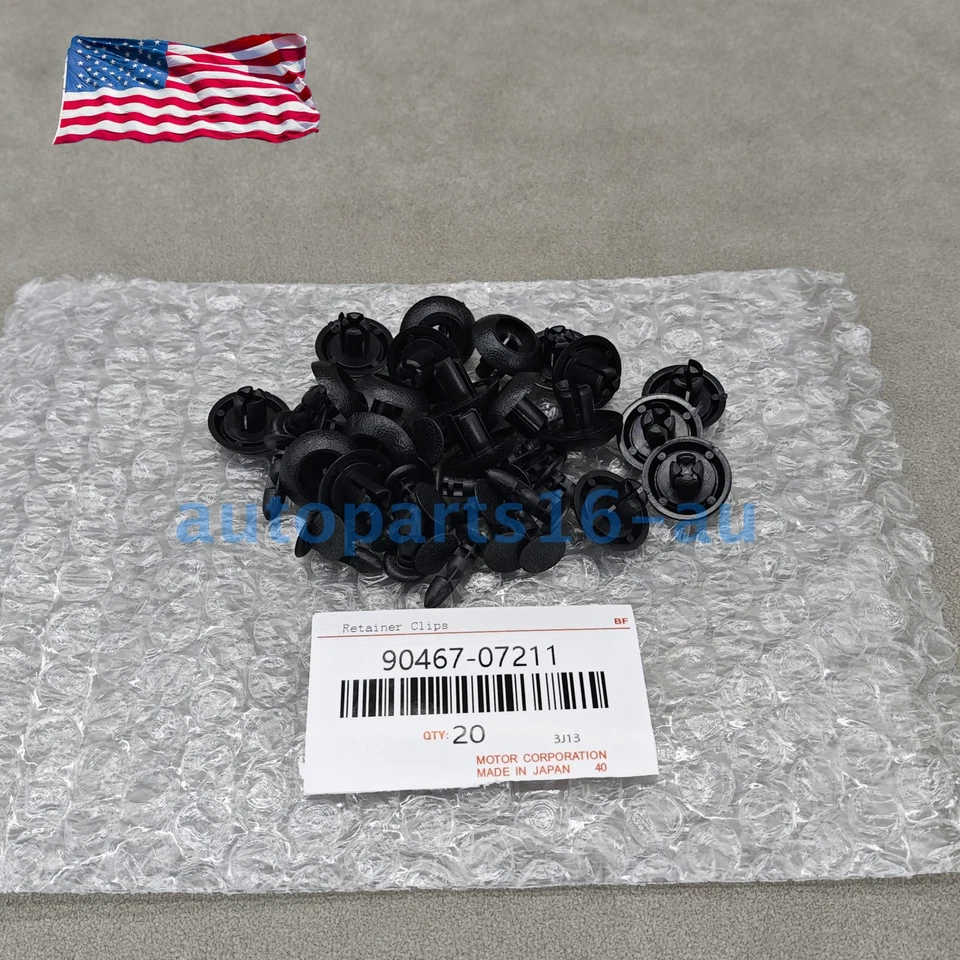 OEM New 20Pcs Engine Cover Bumper Retainer Clips For 90467-07211 Toyota/ Lexus - Imagem 3 de 4