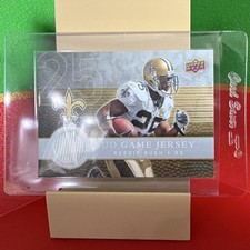 Upper Deck 2008 First Edition Reggie Bush #FGJ-RB UD Game Jersey Saints NFL Card