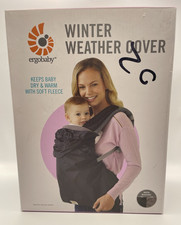 NEW Ergobaby Winter Weather Cover Carrier Fleece Black Ergo