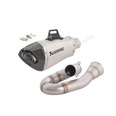 For Zontes 703R 703RR 2025 2026 Exhaust Mid Link Pipe Muffler Tip Slip On System