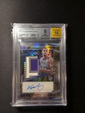 Keegan Murray 2022-23 Panini Spectra RC RPA Gold /10 JSY AU BGS 9 Mint Auto 10