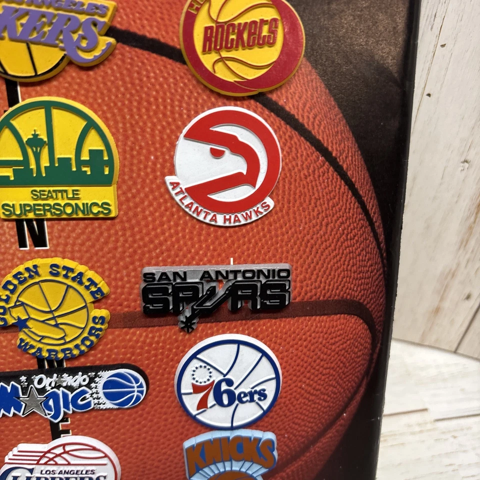 RARE Vintage 1988-91 NBA Basketball Magnetic Team Standing Board 25 Team Magnets - Image 4 of 4