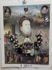 Queen Elizabeth I composite - Pelican Portrait etc. Royalty Classics poster