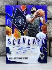 2023-24 Panini Phoenix Karl-Anthony Towns #SCS-KAT Scorched Auto Purple #/49