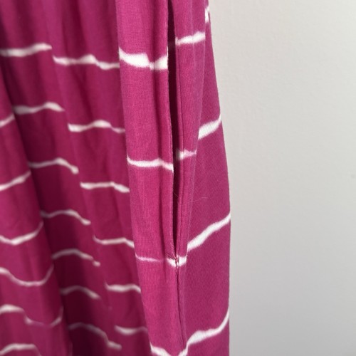 Abito da sole Croft & Barrow donna XXL rosa righe estate spiaggia vacanze comfort - Foto 5 di 9