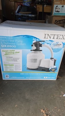 Intex Krystal Clear QX2600 Sand Filter Pump Saltwater System 2650 GPH