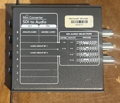 Blackmagicdesign Converter Audio to SDI③ Blackmagicdesign Mini Converter Audio to SDI 9338716000603| eBay