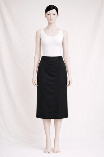 Givenchy, Givenchy Jupe Crayon Laine Noir Femme T50 Vintage Années 90