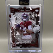 Wild Card 5 Card Draw Ty Simpson Rookie Football #12 2025 Low Numbered RARE 1/2