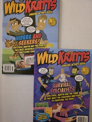 WILD KRATTS AMAZING ACTIVITY BOOK BUNDLE OF 2 BRAND NEW 2026 RELEASE