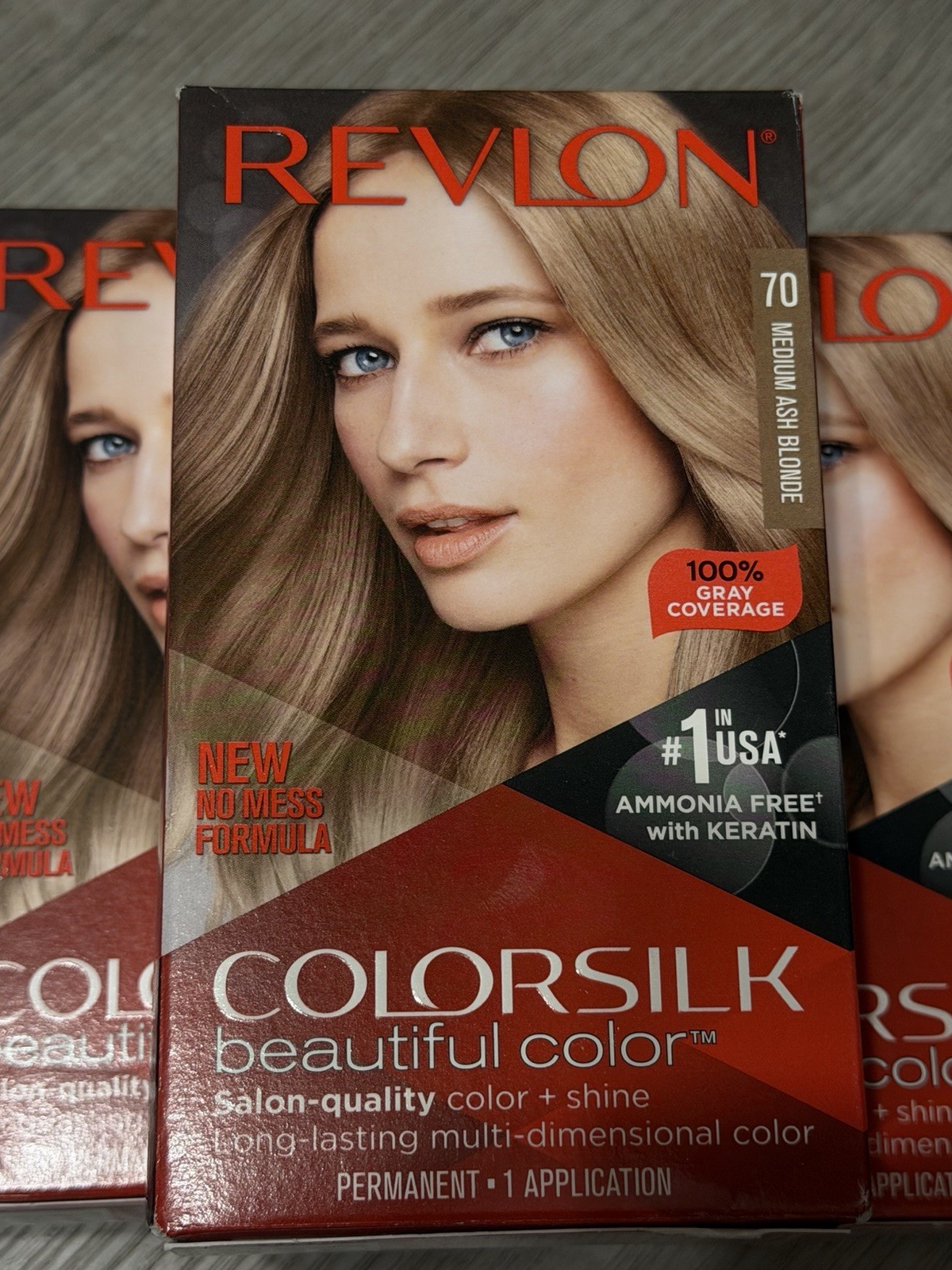 Silk Beautiful Color 70 Medium Ash Blonde Hair Dye New