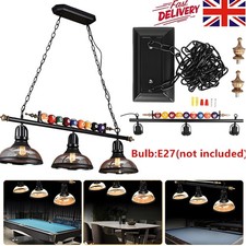 3 Shades Snooker Pool Table Lights Billiard Pendant Lamp Hanging Bar Chandelier