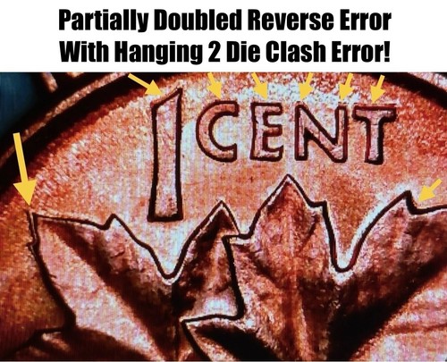 Lot Of 10 ERRORS - Canada ERROR COIN COLLECTION STARTER SET! 1 Cents & 5 Cents! - Picture 9 of 16