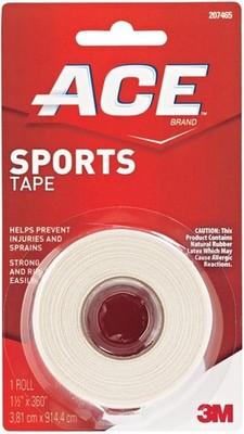 ACE Sports Tape, 1.5 Inches X 10 Yards (Pack of 3)