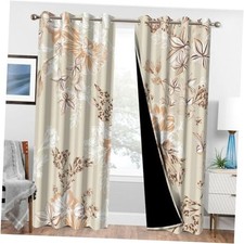 Blackout Curtains 84 Inch 52"W x 84"L Pack of 2 Floral Blackout Curtains-10