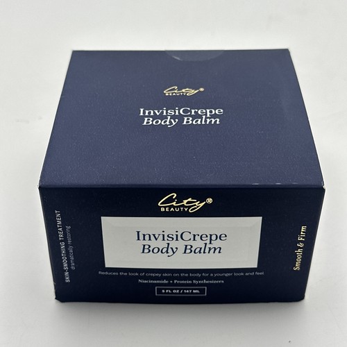 City Beauty InvisiCrepe Body Balm 5 fl oz Liscio Solido NUOVO AUTENTICO MFG 5/21 - Foto 16 di 17