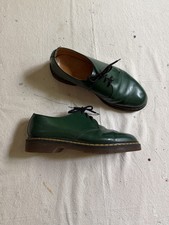 Vintage Dr. Marten Shoes J 132 Made in England Green Oxford Bex Size 7