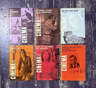 L'Avant-Scène Cinéma 6 French Movie Magazines BUNUEL ROHMER LOACH 1969-1973 RARE