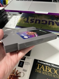 NES Taboo The Sixth Sense, 1989, Tested, Authentic, Original Owner 