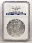 2010 American Silver Eagle NGC MS69 Early Releases 3376210-458