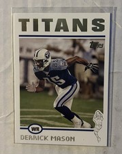 2004 Topps Derrick Mason #260 Tennessee Titans Football Card