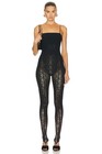NWT  $580 Wolford  SIMKHAI x Wolford Semi-Sheer Logo Jumpsuit sz M — photo 5
