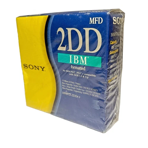 Boîte neuve scellée 10× disquettes Sony 2DD MFD 3.5" 720ko - New Old Stock Japon